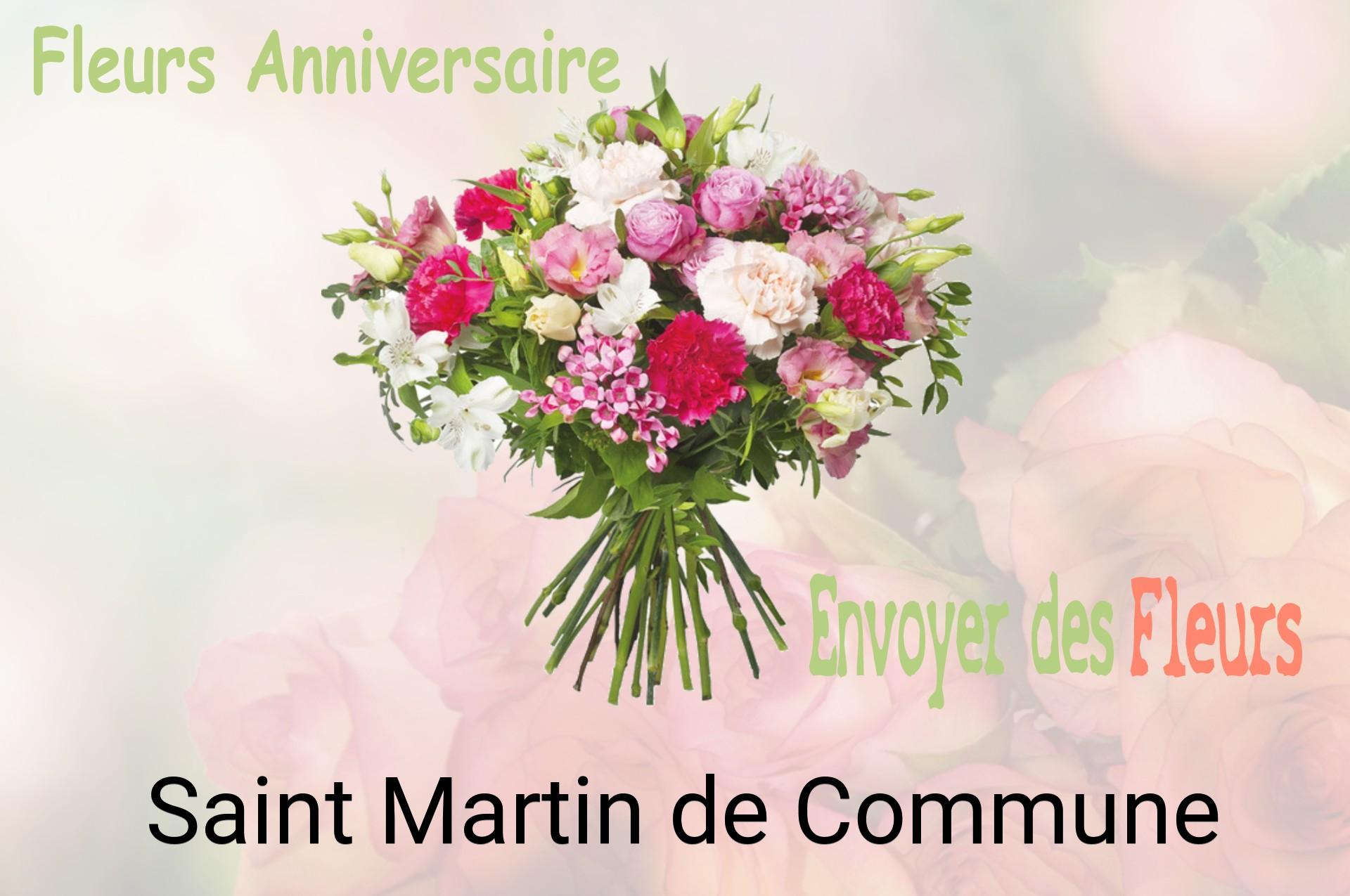 Bouquet de fleurs d’anniversaire livré à Saint-Martin-de-Commune